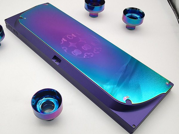 Hi-end quality Color electro-plated mechanical keyboard case machining