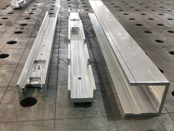 Aluminum window frame parts prototyping by CNC